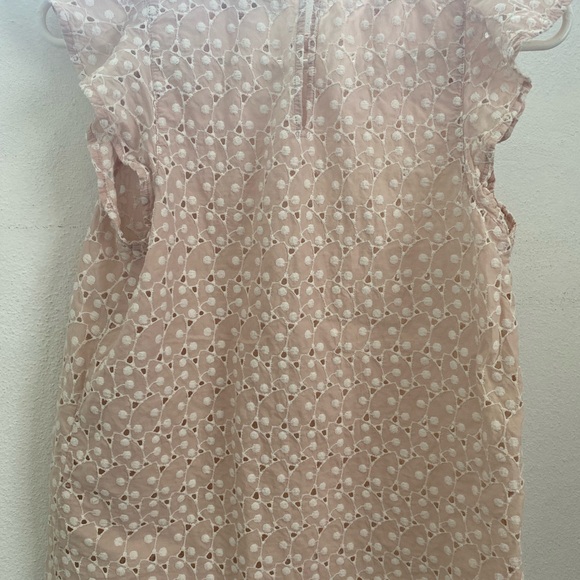Loft Eyelet Flutter Sleeve Top in Light Pink XXS - Picture 8 of 10